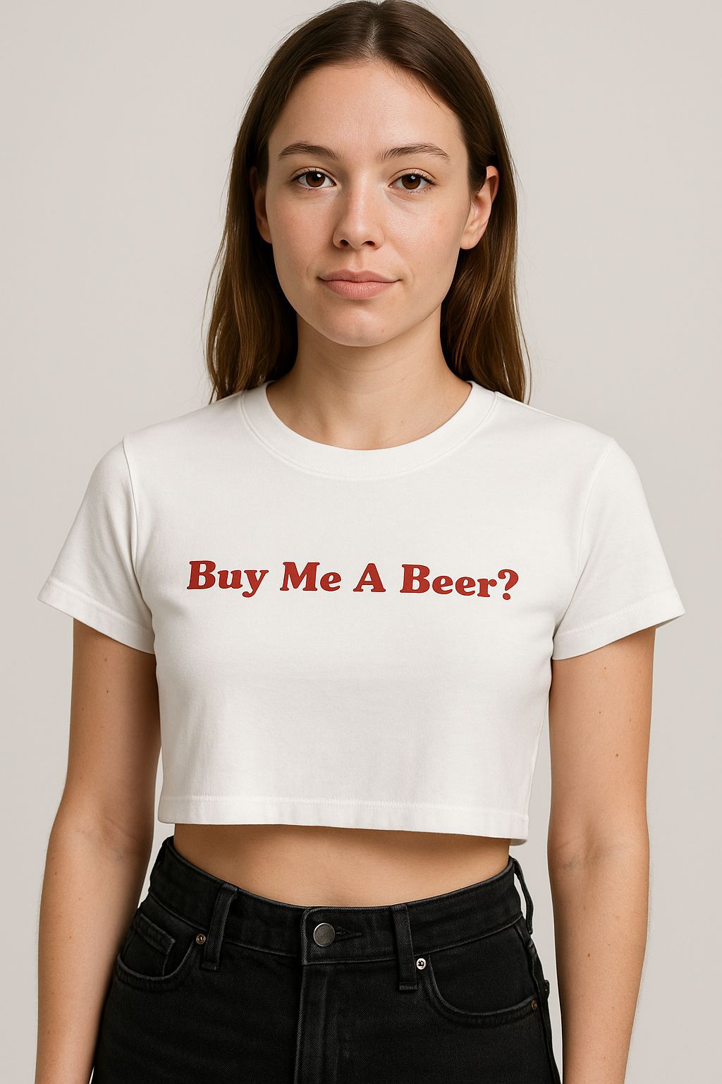 Buy Me A Beer? Crop Tee