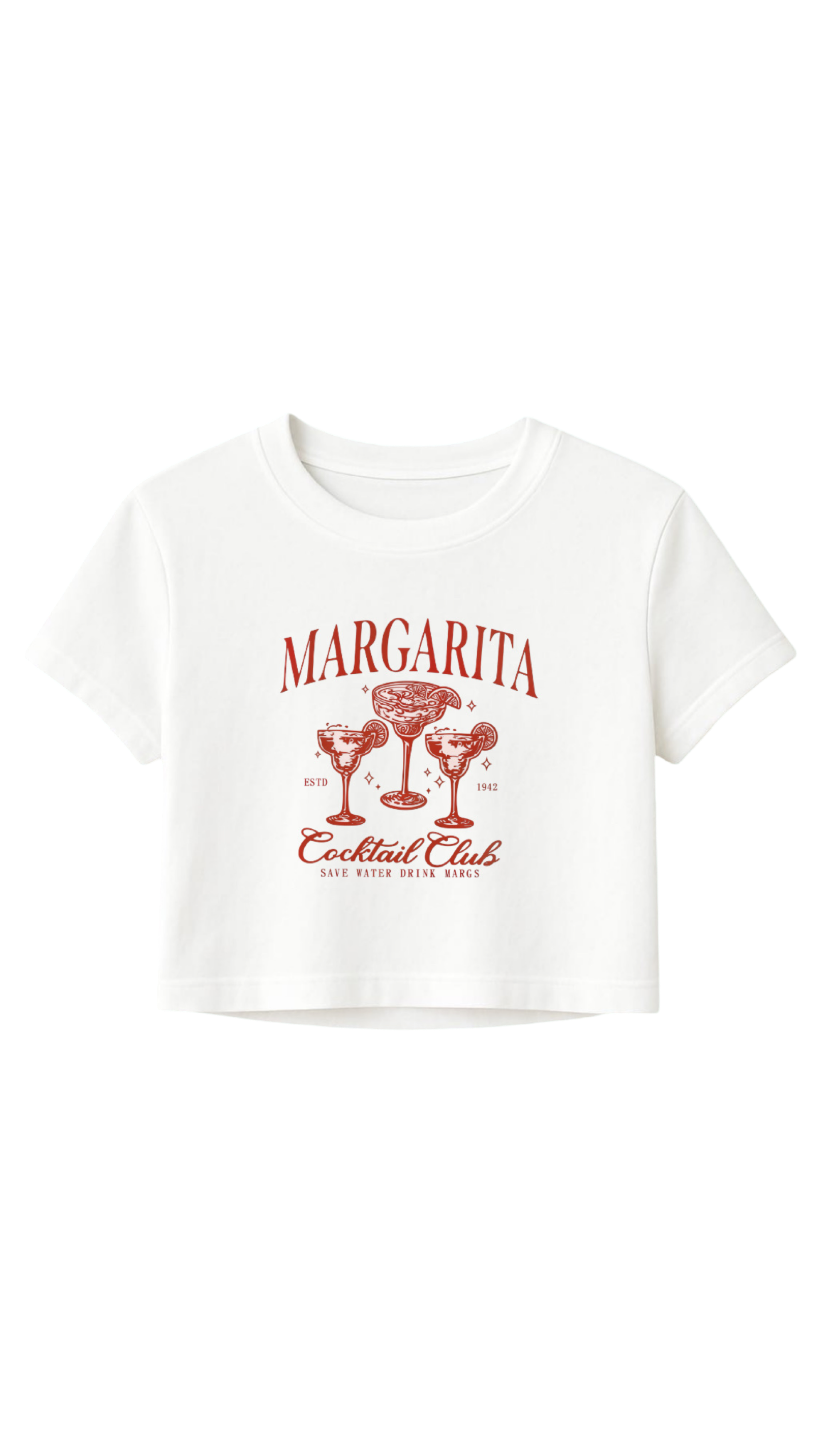 Margarita Cocktail Club Crop Tee